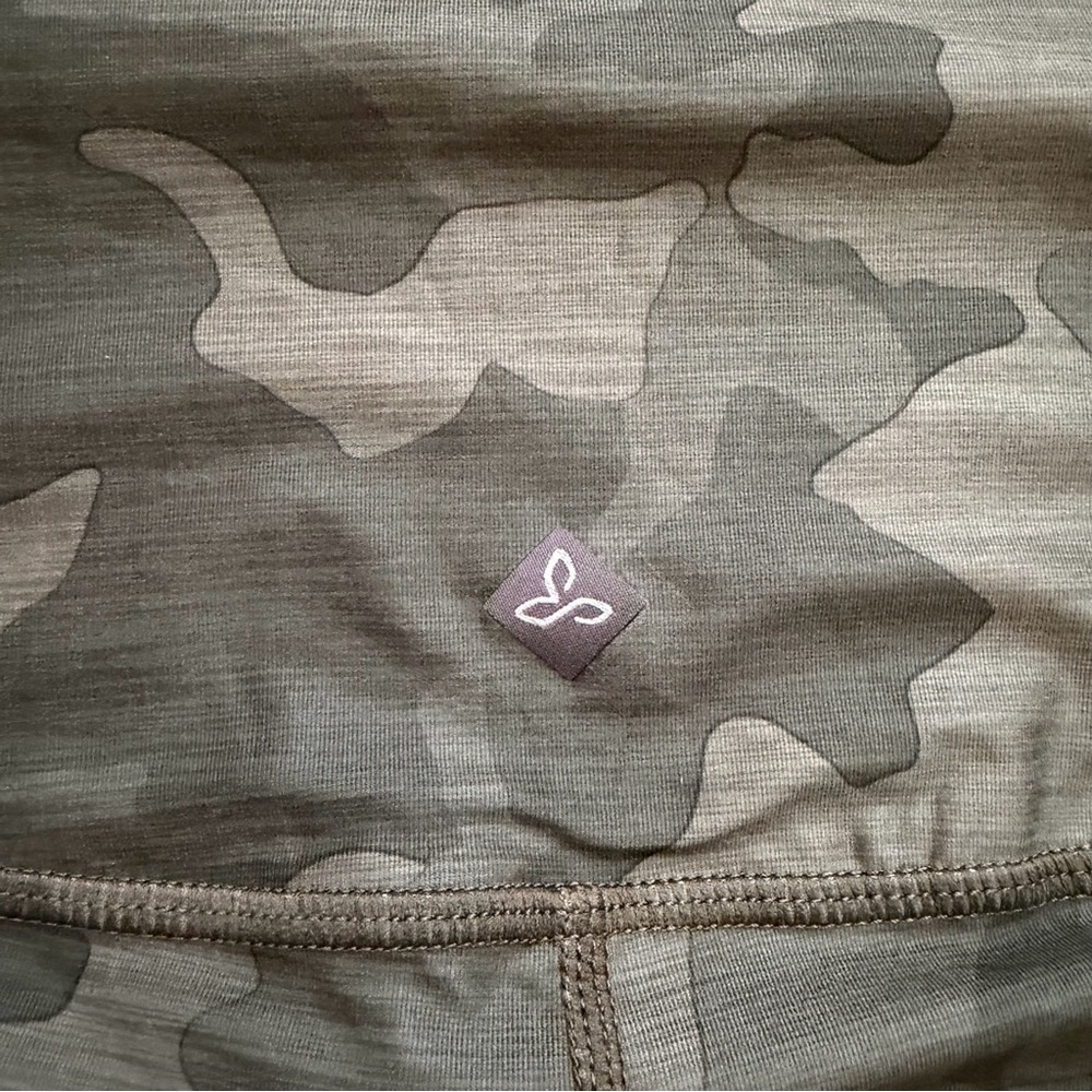 PrAna Women’s Electa High Rise Athletic Work Out Leggings Size S Camo Green gym - Picture 7 of 7